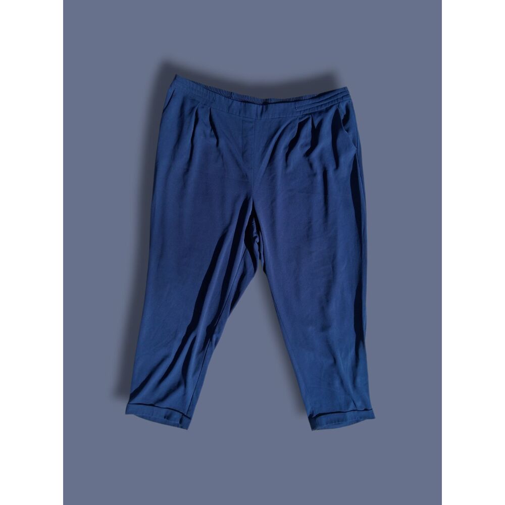 CATO Plus Size 22 24 Cuffed Navy Pants